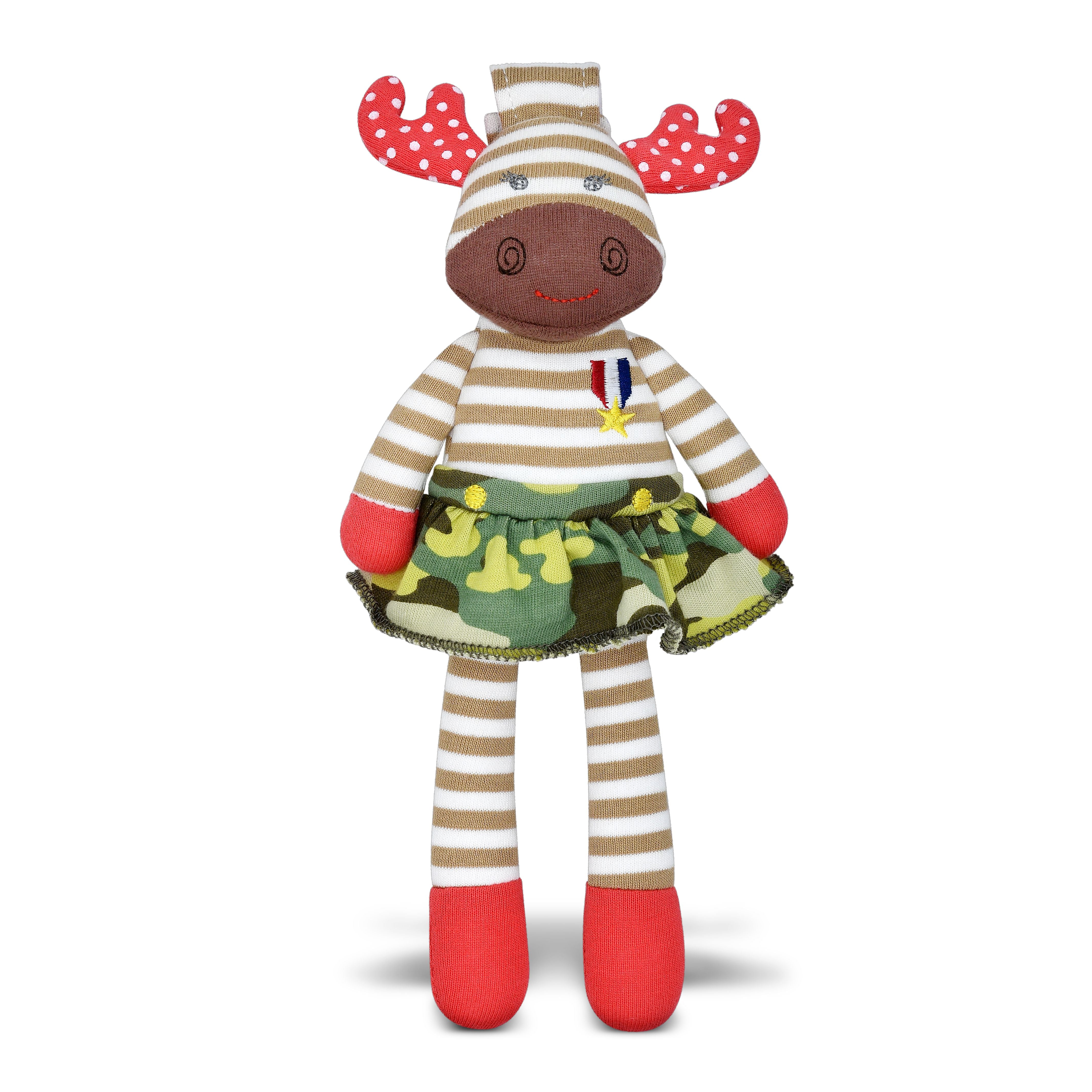 Organic Farm Buddies Pacifier Toys - Margeaux Moose